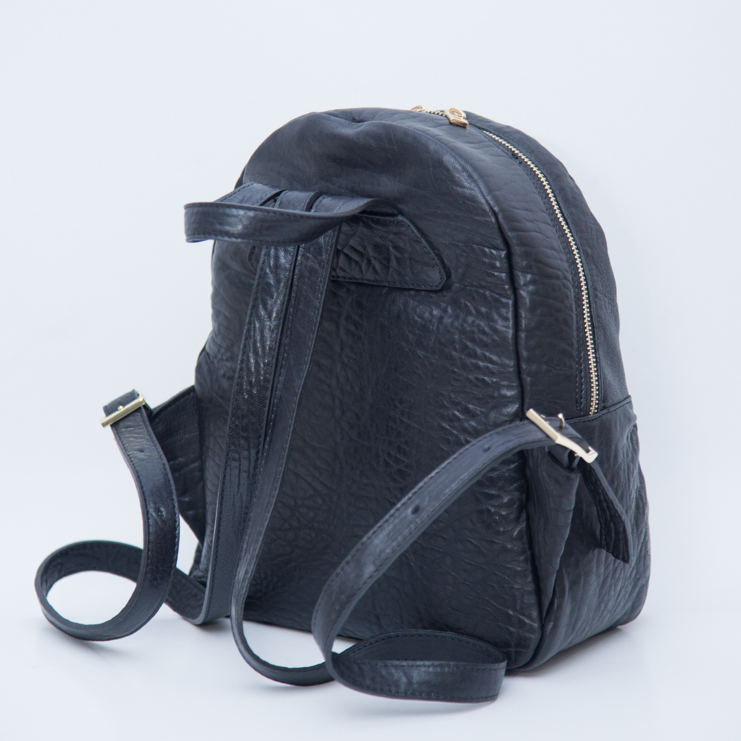 Zaino in Pelle Vera Placcature in Oro