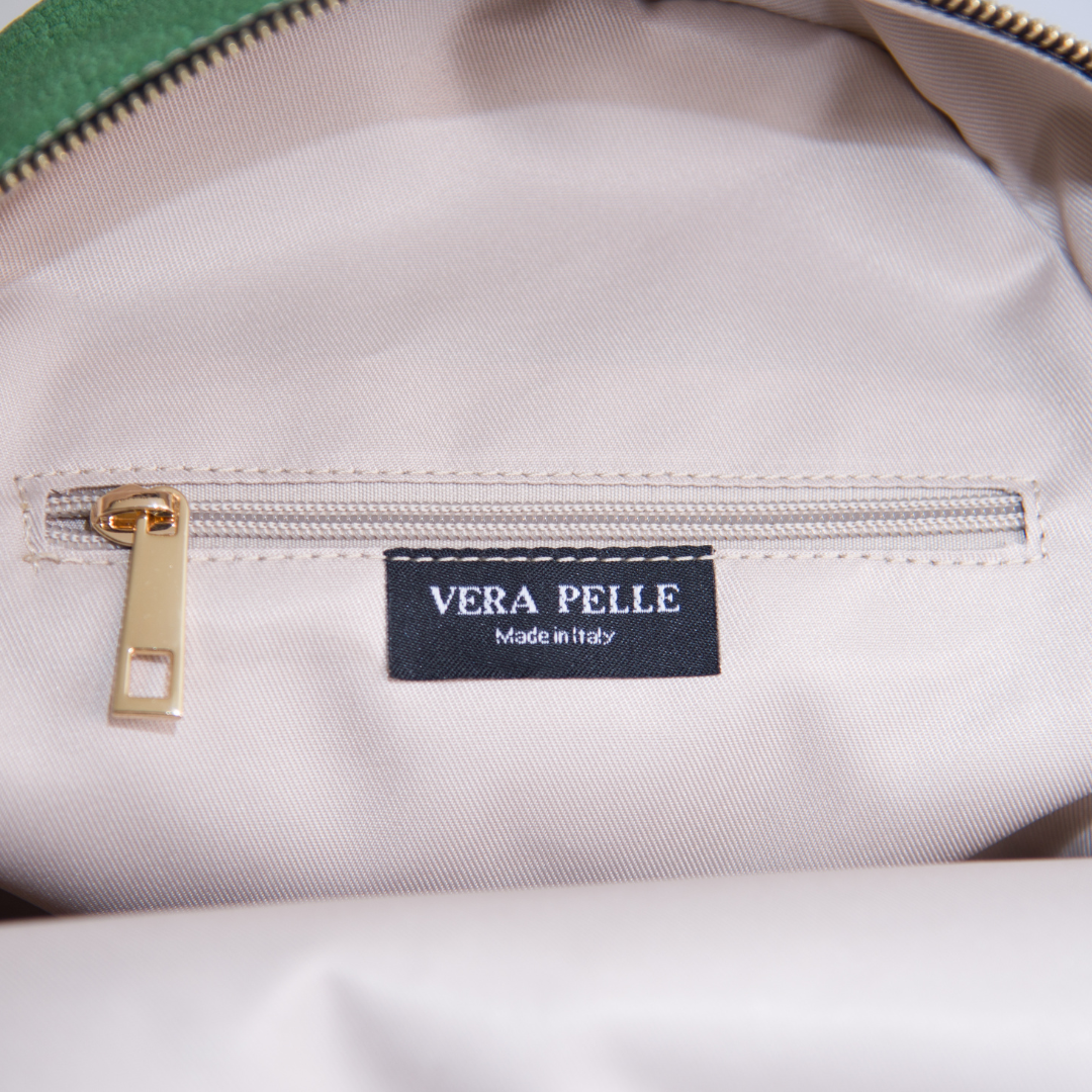 Zaino in Pelle Vera Placcature in Oro