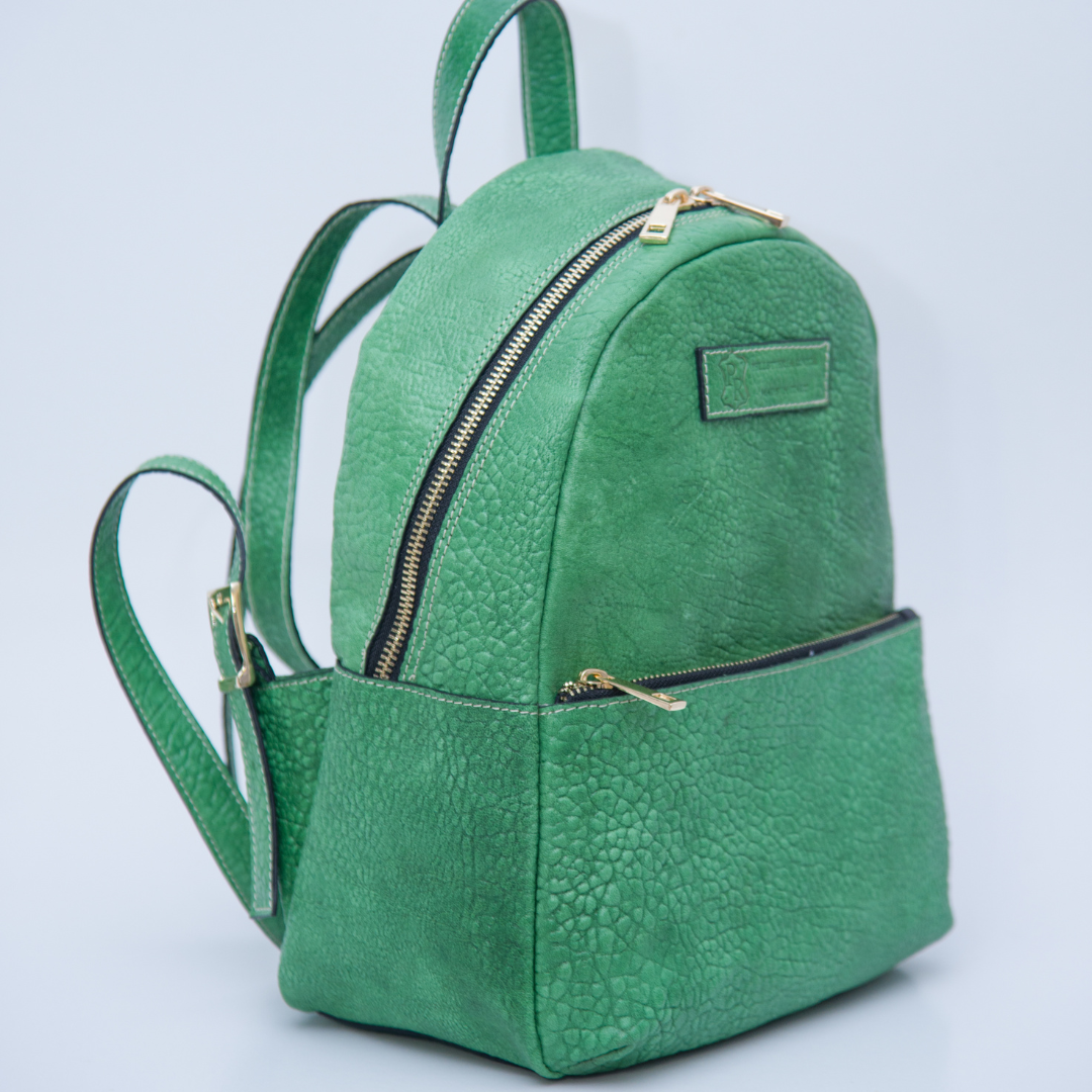 Zaino in Pelle Vera Placcature in Oro