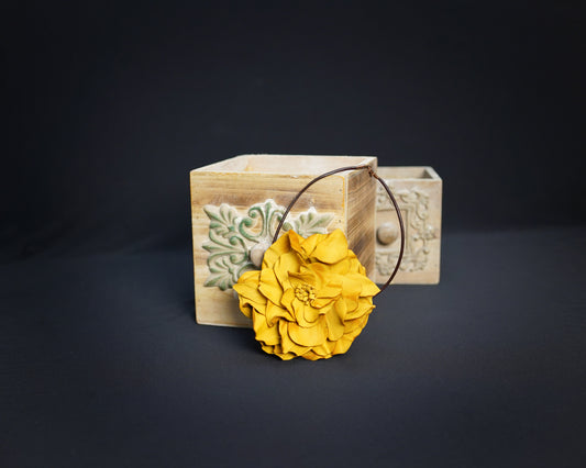 Girocollo Rosa gialla