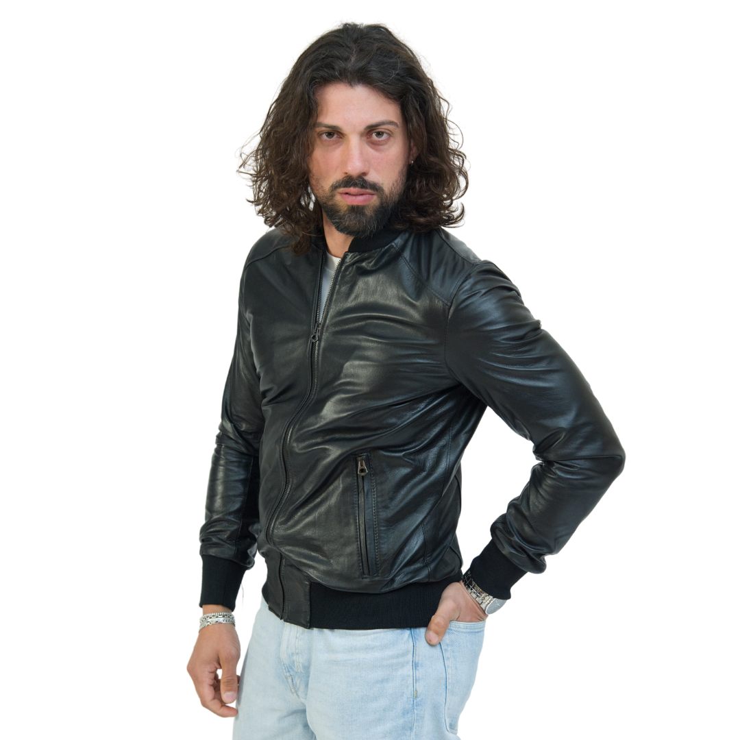 Bomber Nero Uomo