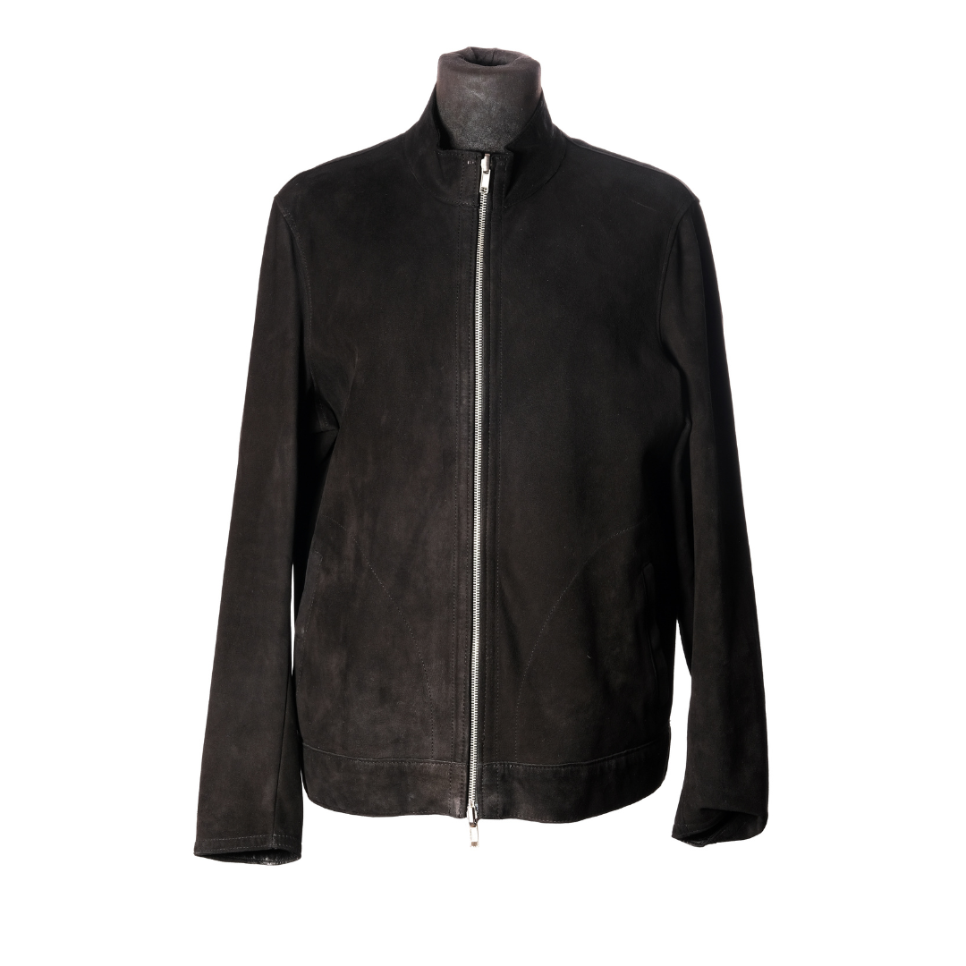 Giubbotto in Pelle & Nappa doubles Nero