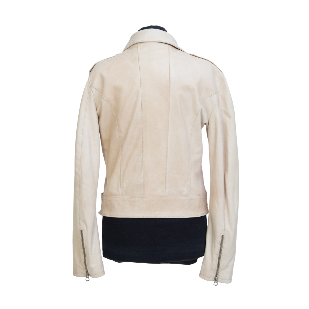 Chiodo in Pelle Panna Donna