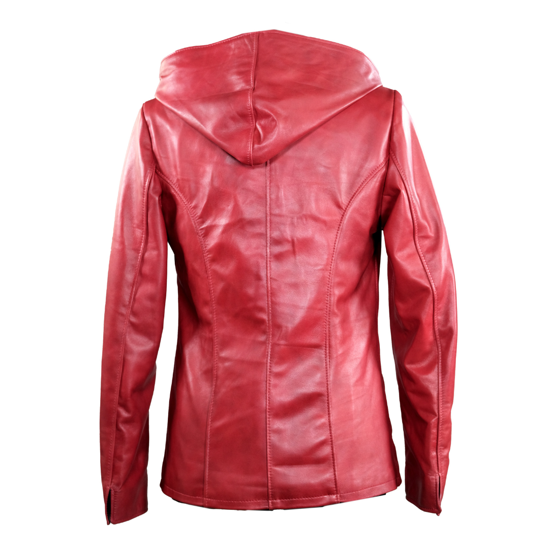 Giacca con cappuccio Rosso Donna