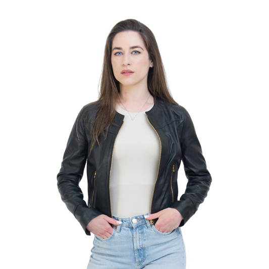 Giubbino Corto Donna Nero