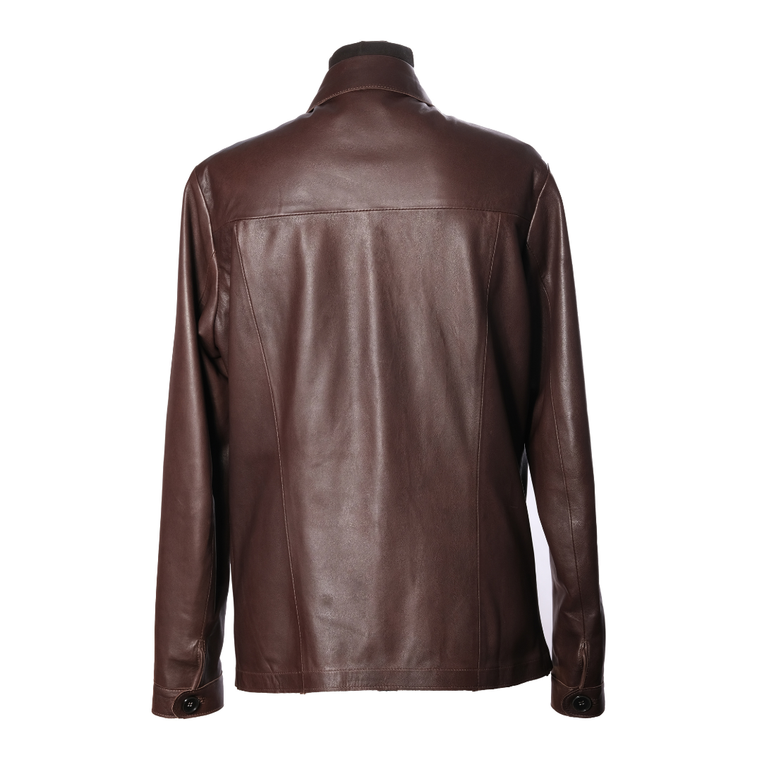 Camicia in Pelle testa di moro Uomo