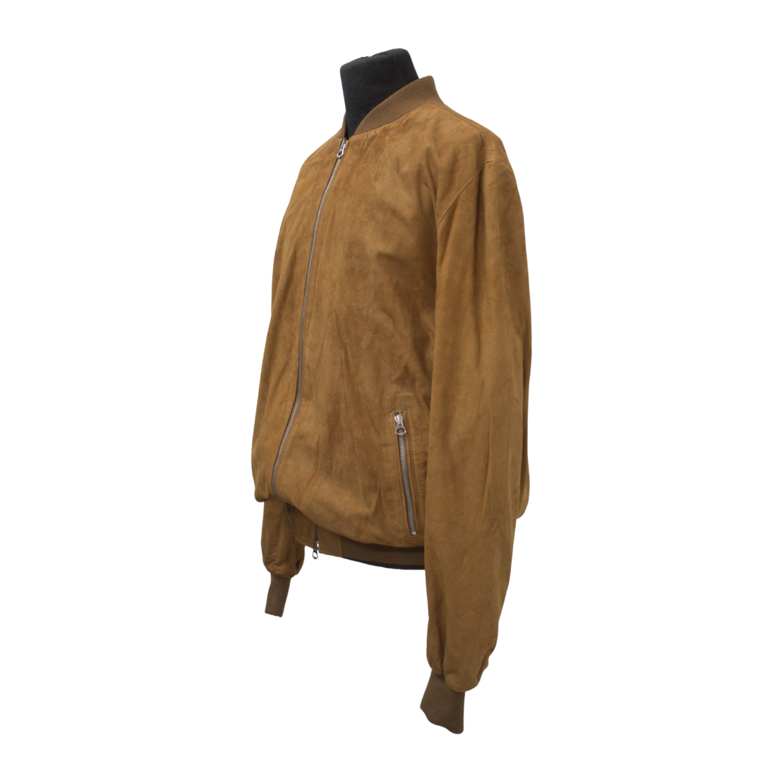 Bomber Scamosciato Cammello Uomo
