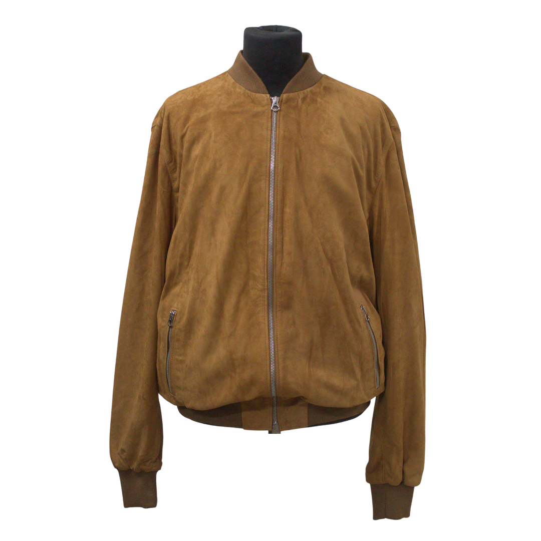 Bomber Scamosciato Cammello Uomo