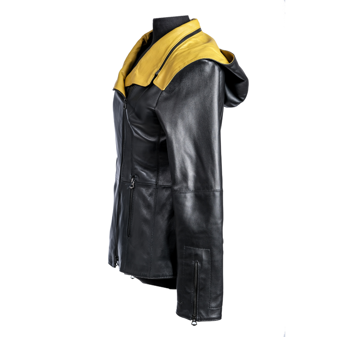 Giacca con cappuccio Bicolor Donna