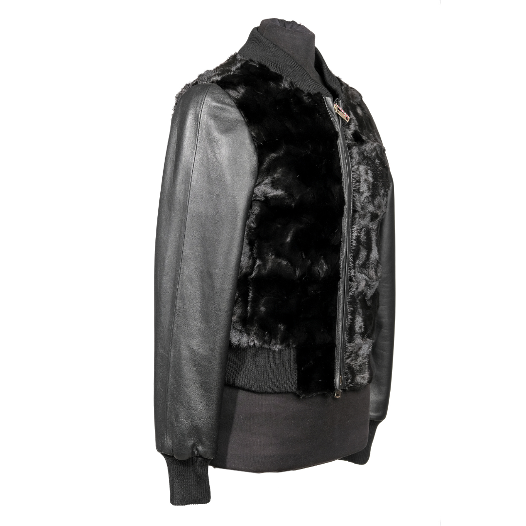 Bomber Pelle & Visone Donna
