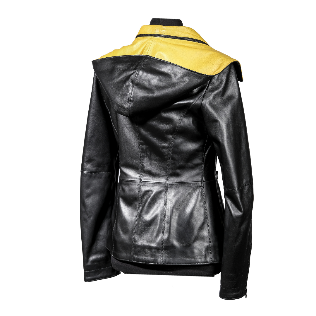 Giacca con cappuccio Bicolor Donna