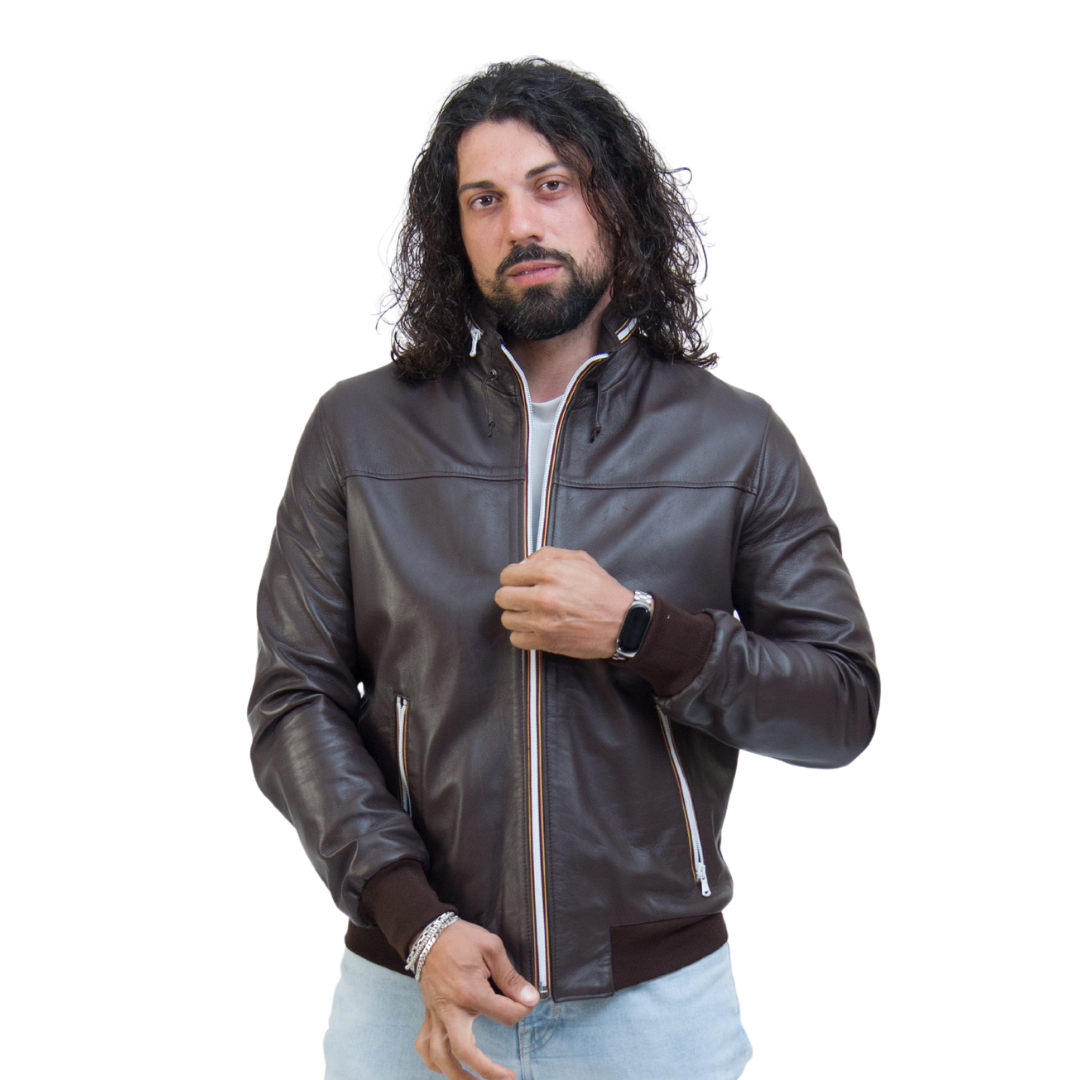 Bomber con Laccetto Testa di Moro Uomo