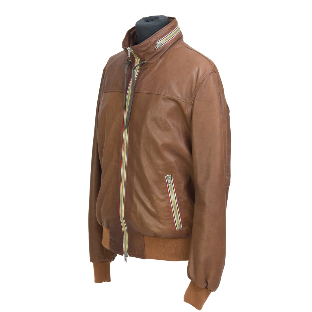 Bomber con Laccetto Miele Uomo