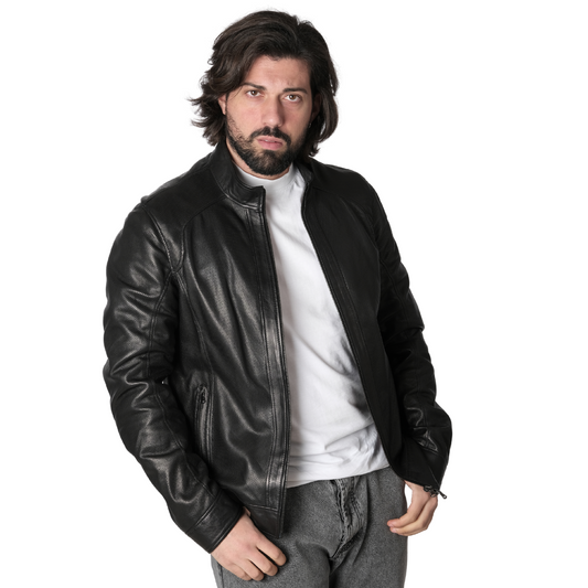 Bomber Traforato Nero Uomo