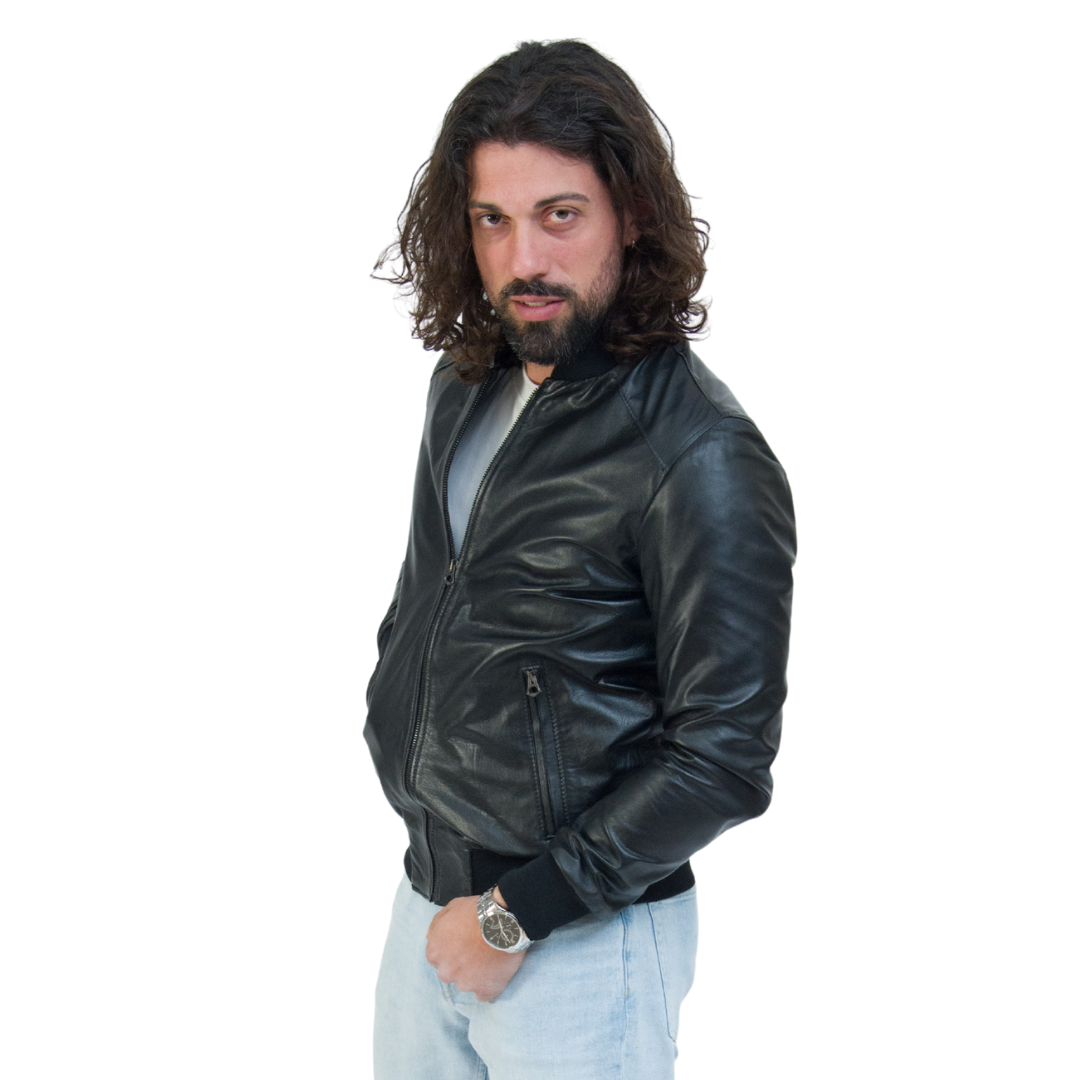 Bomber Nero Uomo