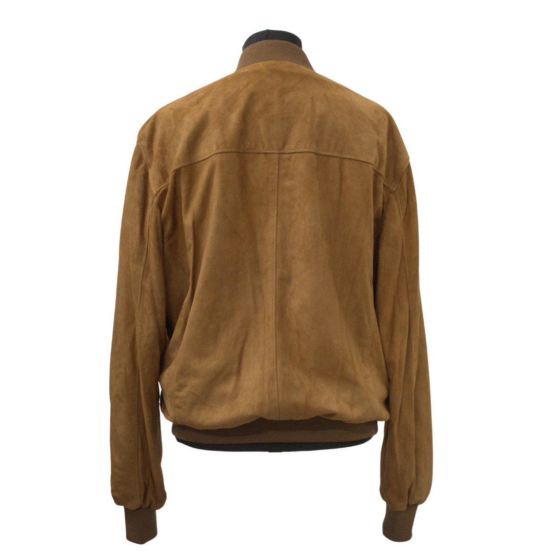 Bomber Scamosciato Cammello Uomo