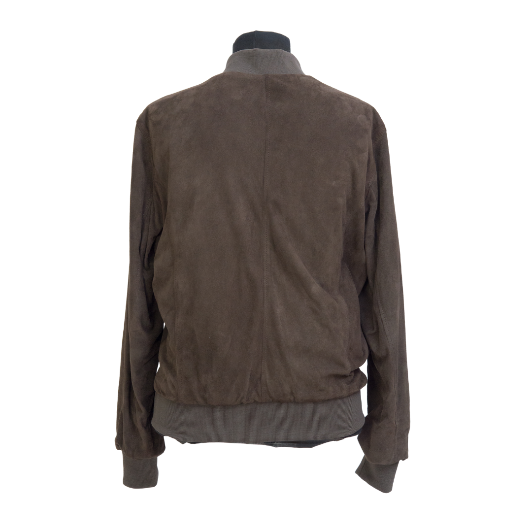 Bomber Scamosciato Testa di Moro Uomo