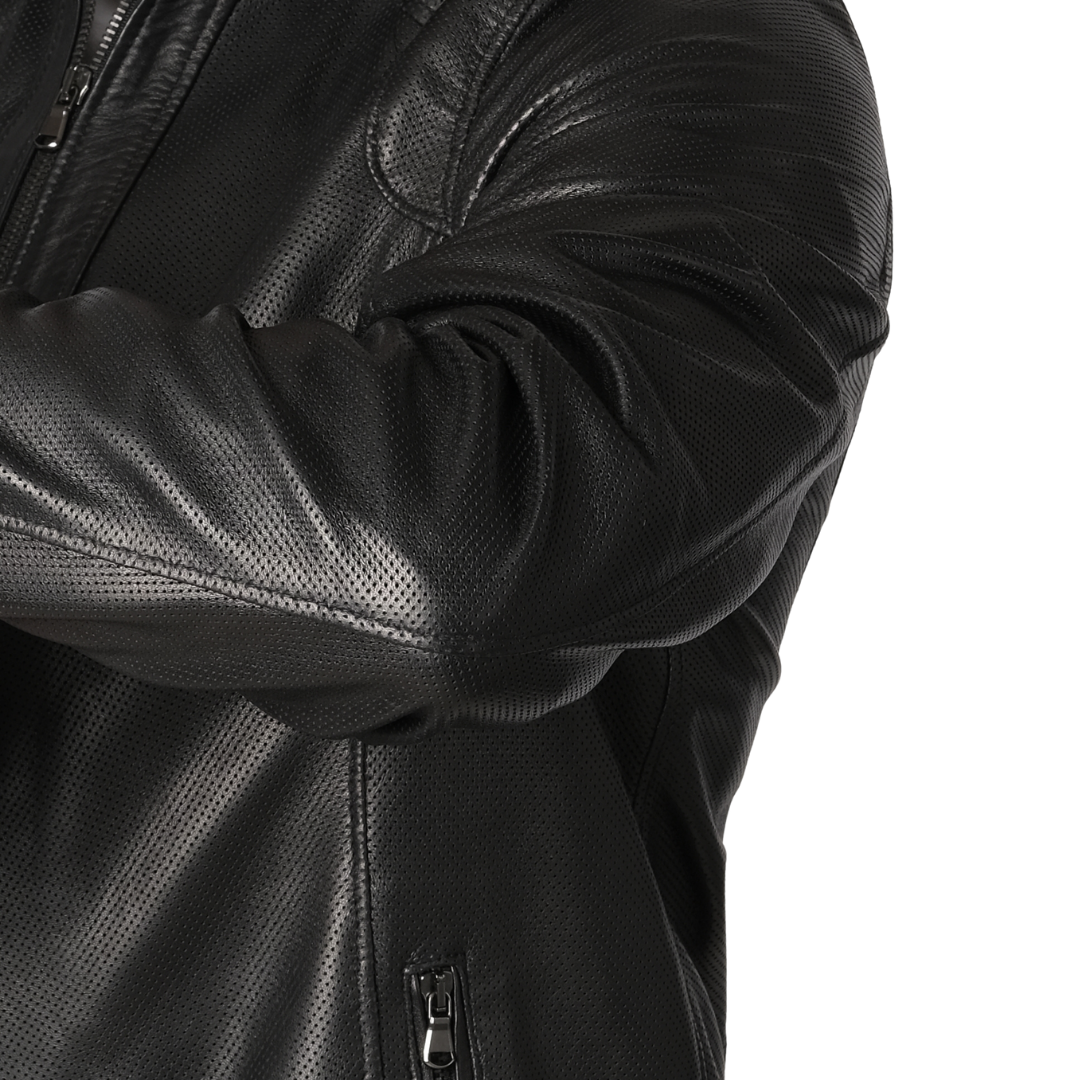 Bomber Traforato Nero Uomo