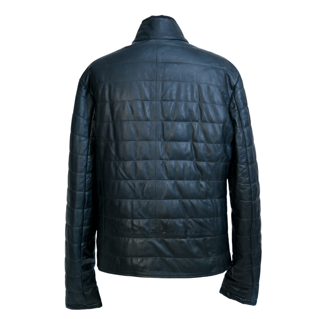 Piumino senza cappuccio blu Uomo